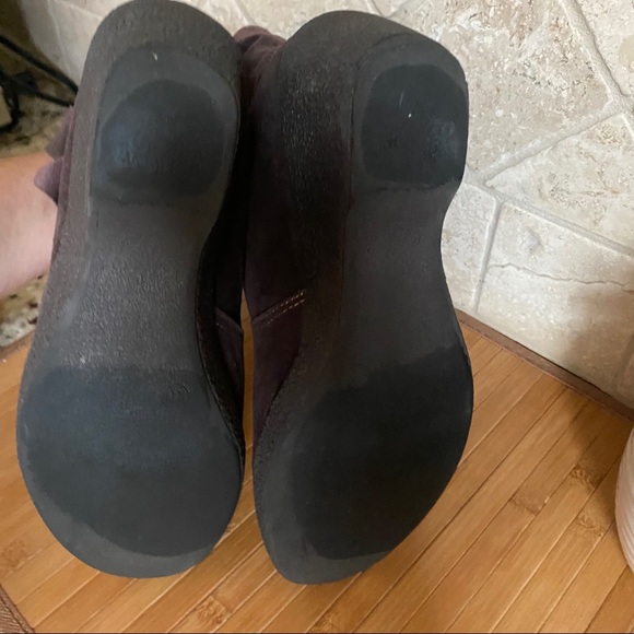 ENIGMA BROWN ANKLE BOOTS WEDGE HEEL - Picture 9 of 11